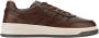 Hogan Bruine leren sneakers klassieke Italiaanse stijl Brown Heren - Thumbnail 1