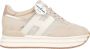 Hogan Bruine Leren Sneakers Stijlvol Platform Beige Dames - Thumbnail 1