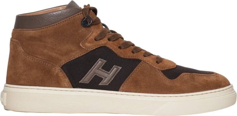 Hogan Bruine Sneakers Aw23 Brown Heren