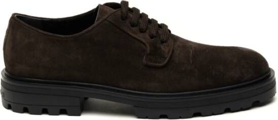 Hogan Bruine Sneakers Derby Stijl Brown Heren