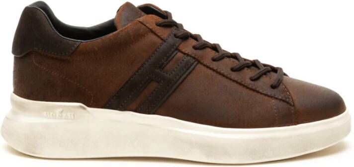 Hogan Bruine Sneakers H580 Brown Heren