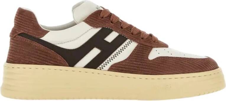 Hogan Bruine Sneakers H630 Brown Dames