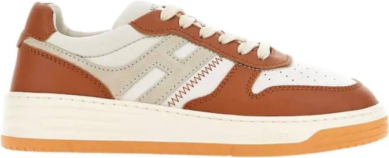 Hogan Bruine Sneakers met Rebel Grooves Multicolor Dames