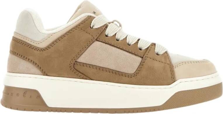 Hogan Bruine Sneakers Stijlvol Model H667 Brown Dames