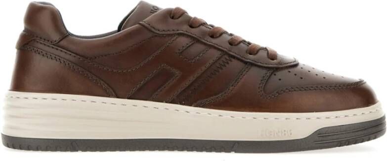 Hogan Bruine Sneakers voor Heren Brown Heren