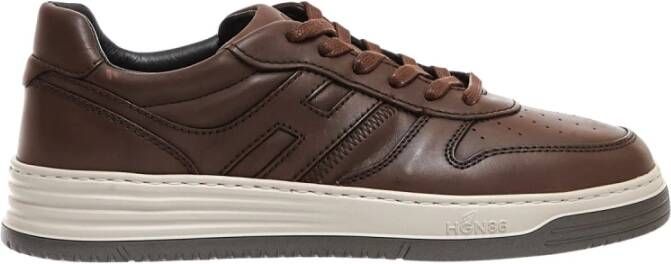 Hogan Bruine Sneakers voor Mannen Brown Heren