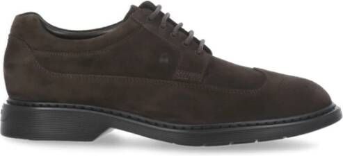 Hogan Bruine suède brogues voor heren Brown Heren