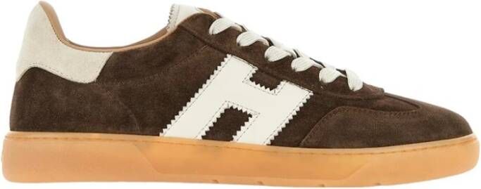 Hogan Bruine Suède Cool Sneakers met Memory Foam Brown Dames