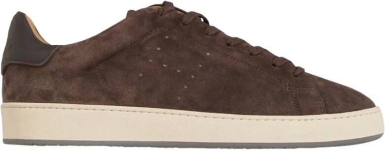 Hogan Bruine Suède Sneakers Brown Heren