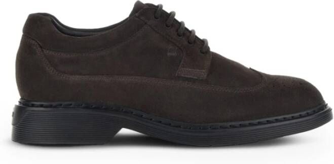 Hogan Casual Bruine Veterschoenen Brown Heren