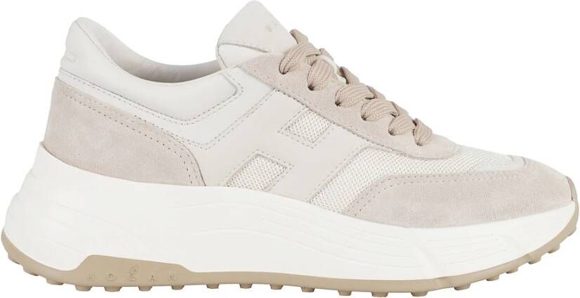 Hogan Casual Veterschoenen Beige Dames