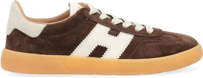 Hogan Cool Lace-Up Sneakers Brown Heren