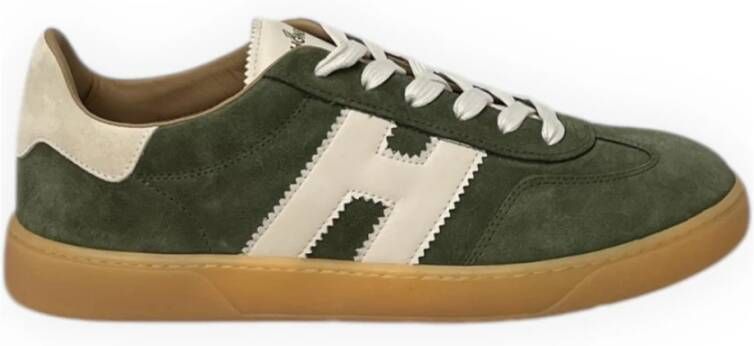 Hogan Cool Lace-Up Sneakers Green Heren