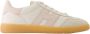 Hogan Coole Leren Sneakers Beige Dames - Thumbnail 1