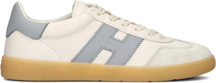 HOGAN Lage Sneakers Dames Cool Allacciato Maat: 39 Materiaal: Leer Kleur: Creme