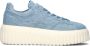 HOGAN Lage Sneakers Dames H-stripes Maat: 39 Materiaal: Denim Kleur: Blauw - Thumbnail 1