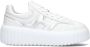 HOGAN Lage Sneakers Dames H-stripes Maat: 42 Materiaal: Leer Kleur: Wit - Thumbnail 1