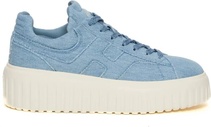 Hogan Denim Sneakers voor Vrouwen Blue Dames