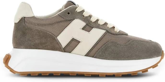 Hogan Duifgrijze Sneakers Italiaanse Stijl Gray Dames