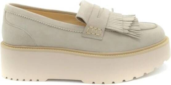 Hogan Elegante Beige Loafers Beige Dames