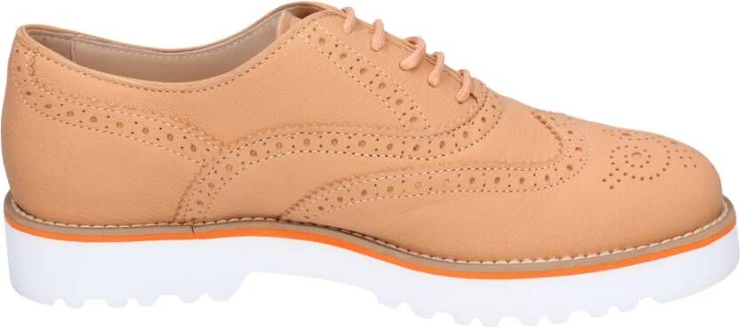 Hogan Elegante Leren Damesschoenen Brown Dames