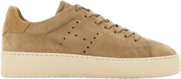 Hogan Geperforeerde Bruine Sneakers met Zacht Fussbett Brown Dames