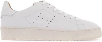 Hogan Geperforeerde leren sneakers met H-logo White Heren