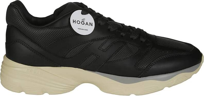 Hogan Gestanste Sneakers voor Mannen Black Heren