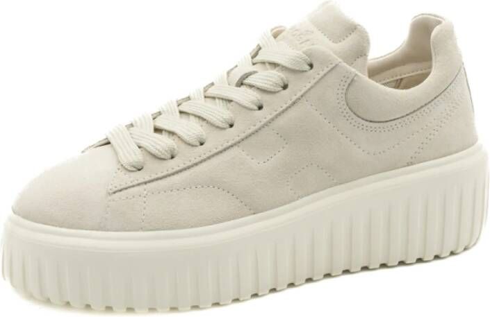 Hogan Gestreepte damesschoenen Aw24 Beige Dames