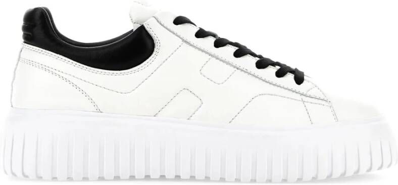 Hogan Trendy witte leren sneakers voor heren White Heren