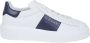 Hogan Gestreepte leren sneakers wit blauw White Heren - Thumbnail 1