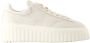 HOGAN Lage Sneakers Dames H-stripes Allacciato Maat: 40 Materiaal: Leer Kleur: Beige - Thumbnail 1