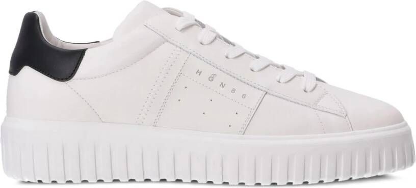 Hogan Gestreepte Sneakers White Heren