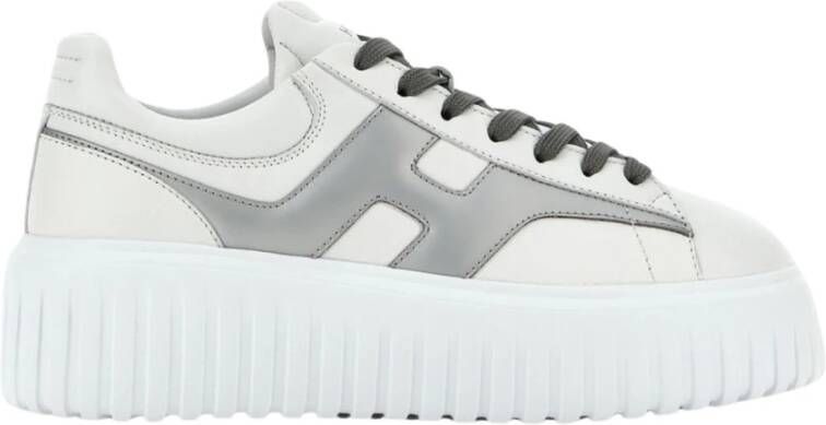 Hogan Gestreepte Split Stijl Sneakers White Dames