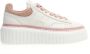 Hogan Gestreepte wit en roze sneakers White Dames - Thumbnail 1