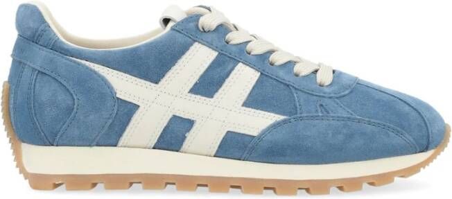 Hogan Geveterde Sneaker Blue Dames