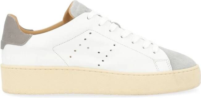 Hogan Geveterde Stijl Sneakers met Gaten White Dames