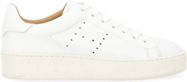 Hogan Geveterde Stijl Sneakers met Gaten White Dames