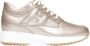 Hogan Gouden Interactieve Sneakers voor Vrouwen Beige Dames - Thumbnail 1