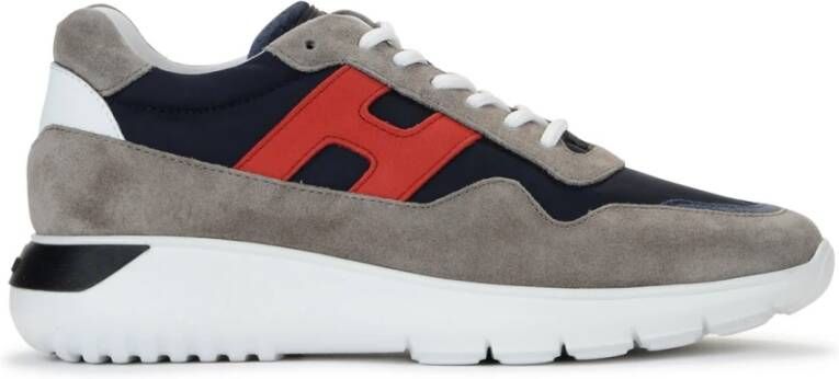 Hogan Grijze en Blauwe Interactive Sneaker Gray Heren