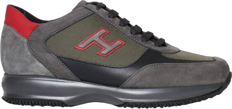 Hogan Grijze Interactieve Sneakers Aw23 Black Heren