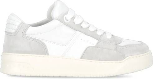 Hogan Grijze Leren Sneakers met Logodetail Gray Dames