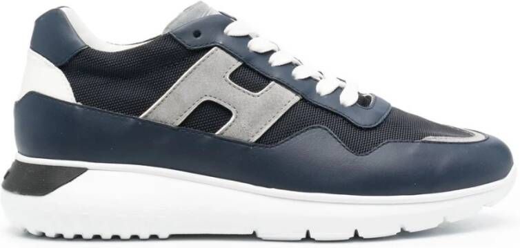 Hogan Grijze Panel Sneakers Gray Heren