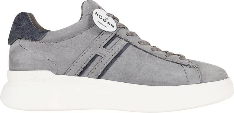 Hogan Grijze Sneakers Verhoog Stijl Comfort Gray Heren