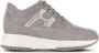 Hogan Grijze Suède Panel Sneakers Metallic Logo Gray Dames - Thumbnail 7