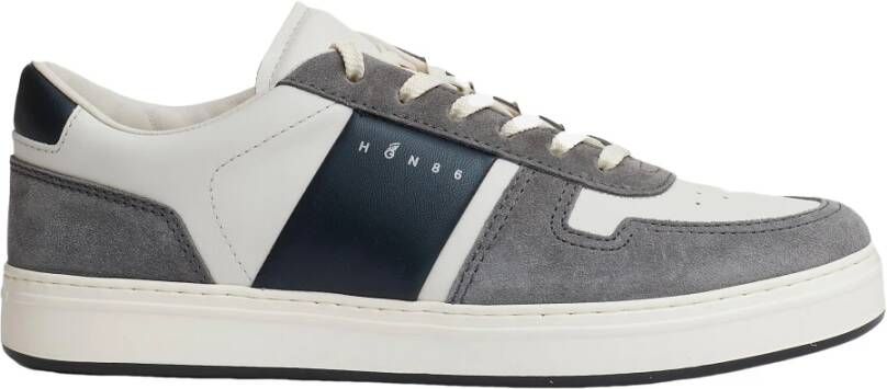 Hogan Grijze Suède Sneakers Aw24 Gray Heren