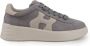 Hogan Grijze Suède Sneakers Leren Details Gray Dames - Thumbnail 1