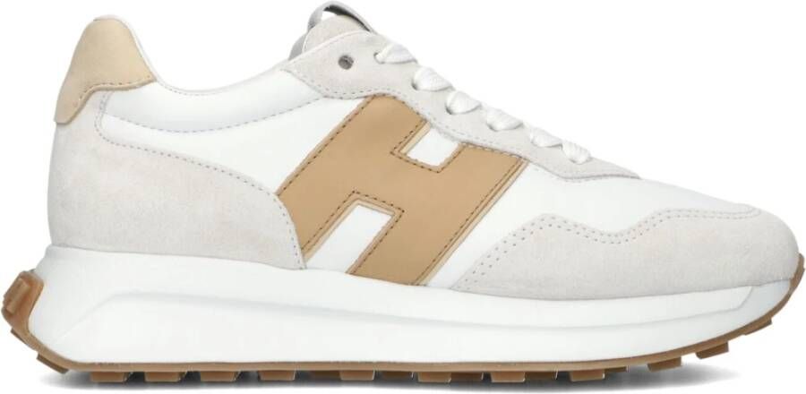 HOGAN Lage Sneakers Dames H641 Allacciato Maat: 42 Materiaal: Suède Kleur: Grijs