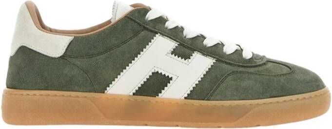 Hogan Groene Suède Cool Sneakers Memory Foam Green Heren