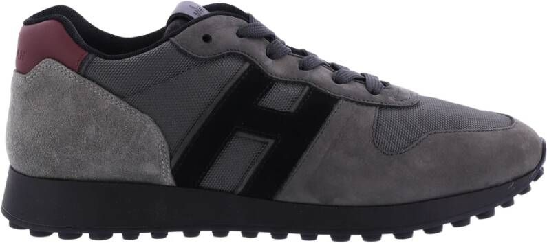 Hogan H383 Sneaker H Pelle Stijlvol en Comfortabel Grijs Heren